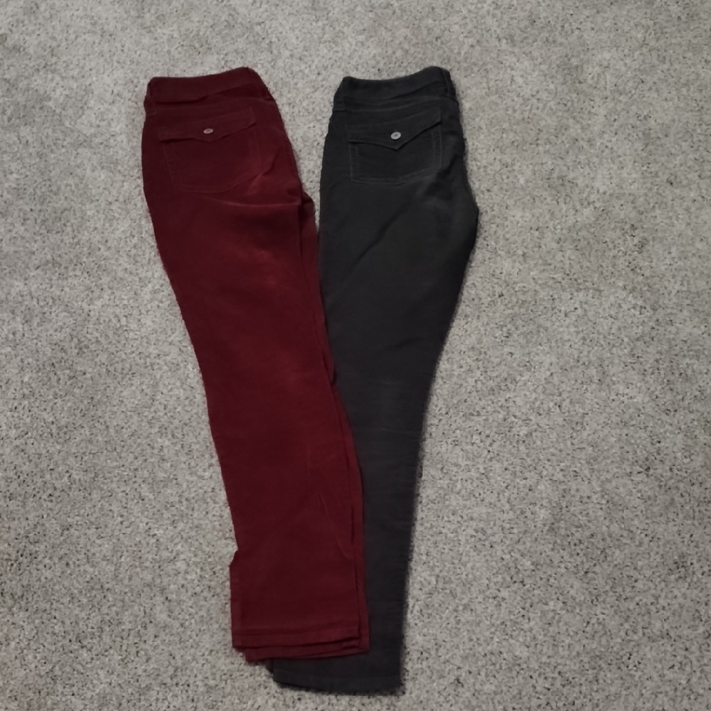 LONDONJEAN Women's Jeans in Wine and Black